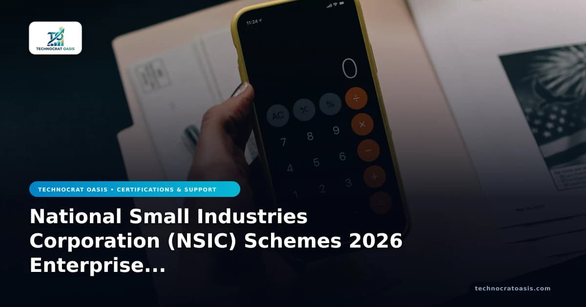 National Small Industries Corporation (NSIC) Schemes 2026 Enterprise Matrix