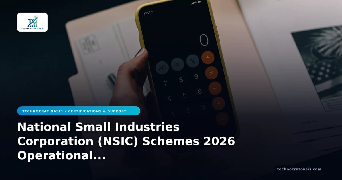 National Small Industries Corporation (NSIC) Schemes 2026 Operational Efficiency Playbook