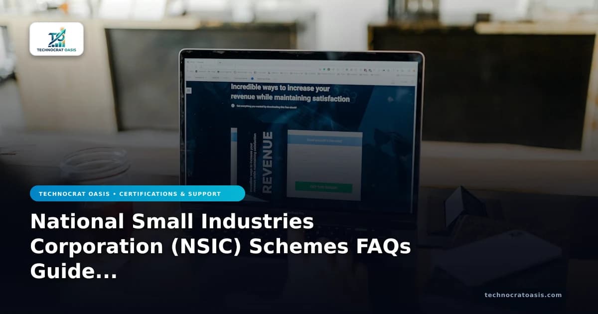 National Small Industries Corporation (NSIC) Schemes FAQs Guide 2026