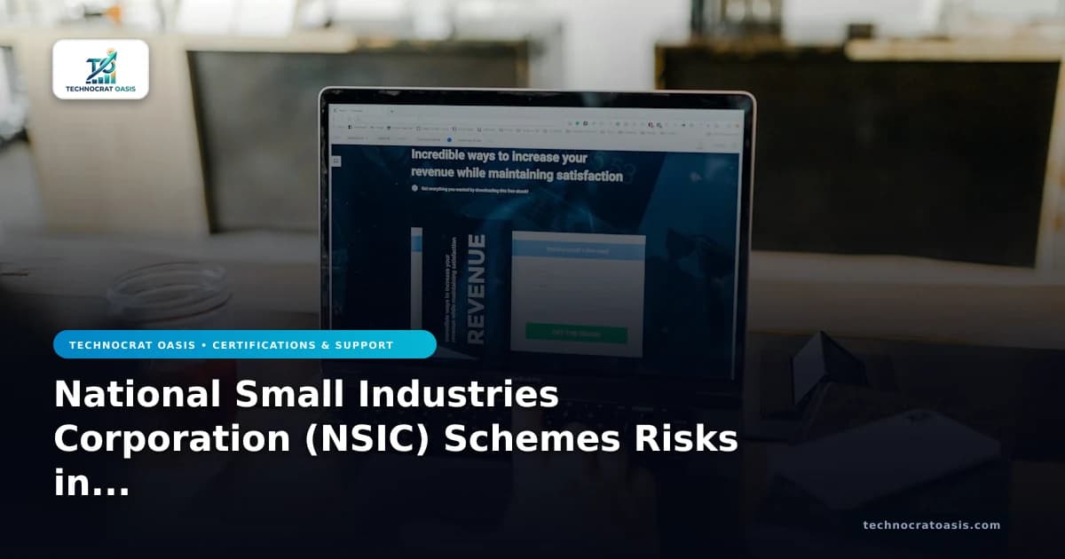 National Small Industries Corporation (NSIC) Schemes Risks in 2026