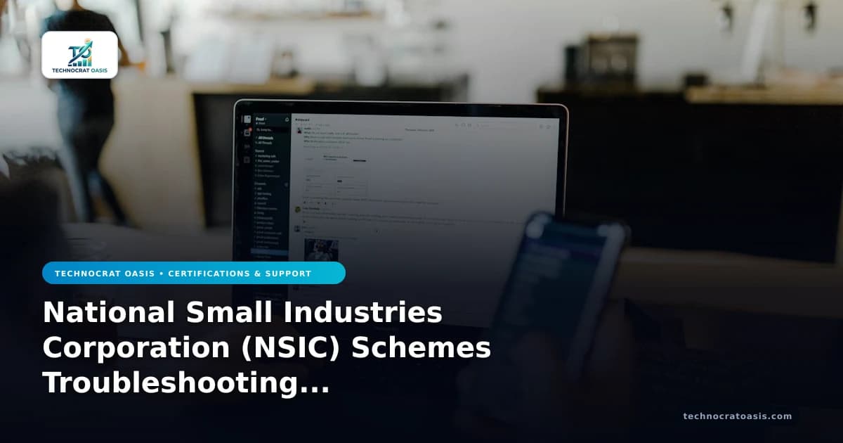 National Small Industries Corporation (NSIC) Schemes Troubleshooting 2026