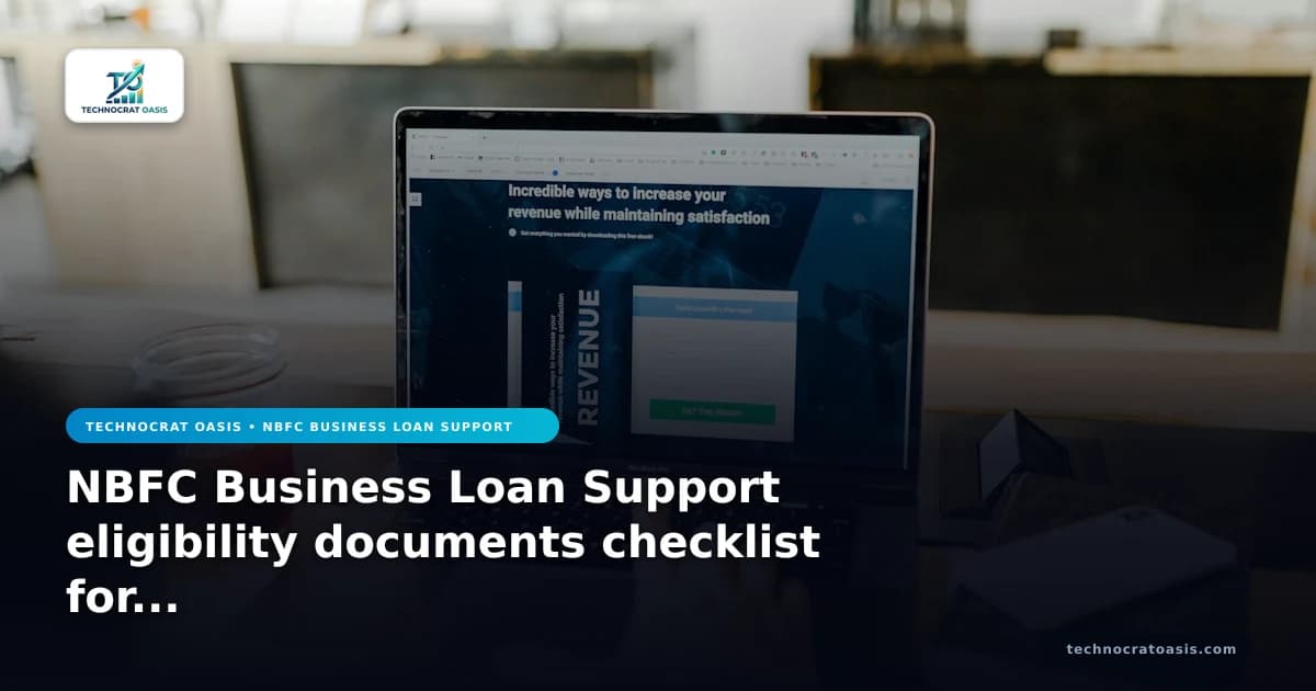 NBFC Business Loan Support eligibility documents checklist for 2026