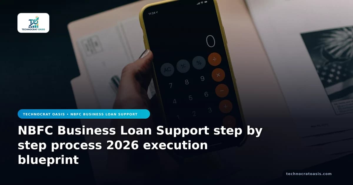 NBFC Business Loan Support step by step process 2026 execution blueprint