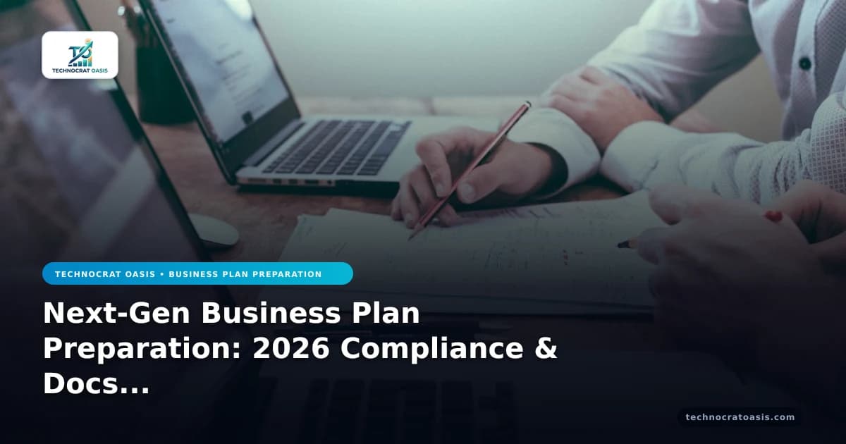 Next-Gen Business Plan Preparation: 2026 Compliance & Docs Masterplan