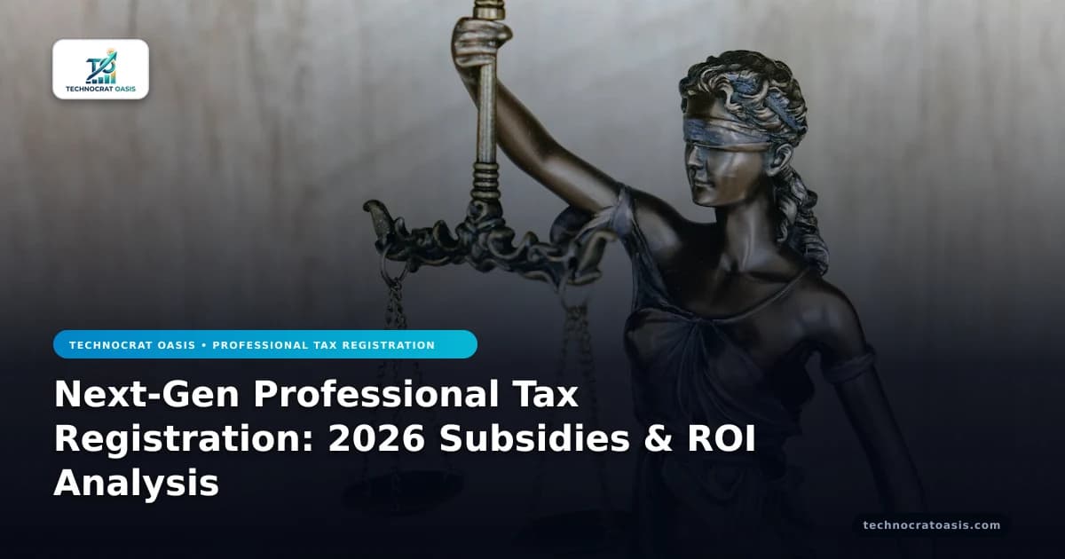 Next-Gen Professional Tax Registration: 2026 Subsidies & ROI Analysis