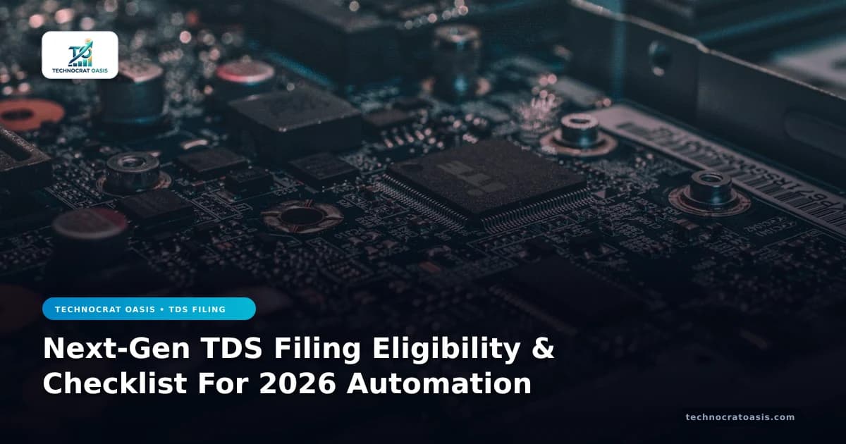 Next-Gen TDS Filing Eligibility & Checklist For 2026 Automation