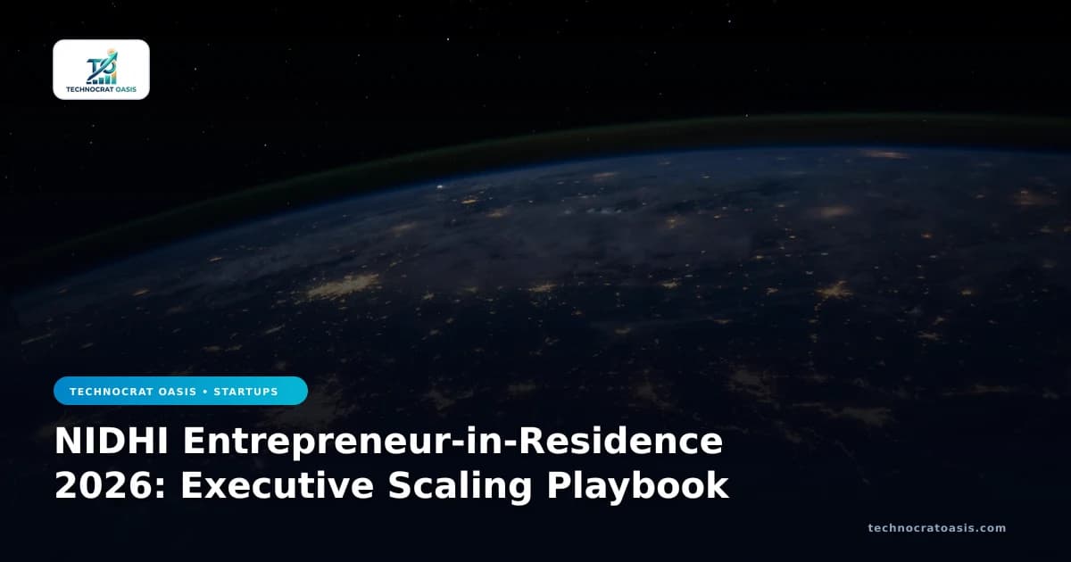 NIDHI Entrepreneur-in-Residence 2026: Executive Scaling Playbook