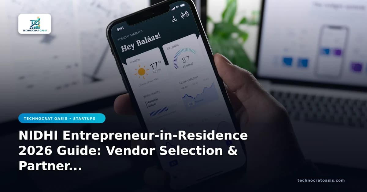 NIDHI Entrepreneur-in-Residence 2026 Guide: Vendor Selection & Partner Vetting