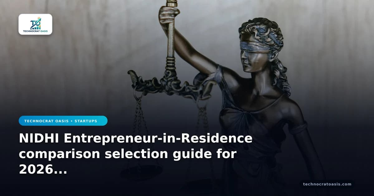 NIDHI Entrepreneur-in-Residence comparison selection guide for 2026 growth