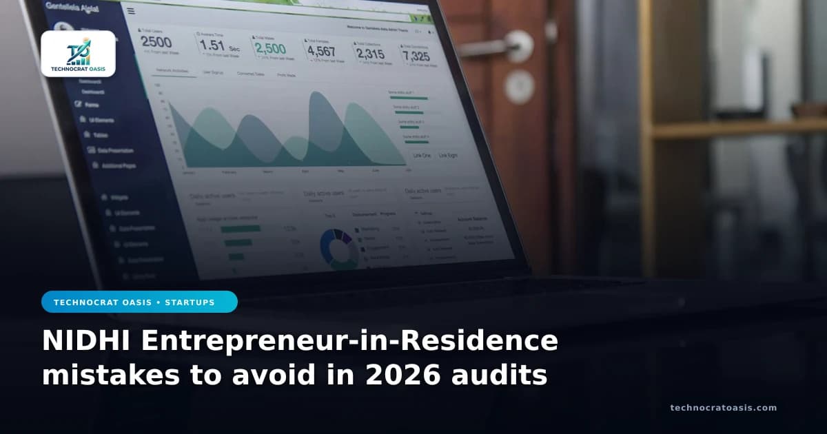 NIDHI Entrepreneur-in-Residence mistakes to avoid in 2026 audits
