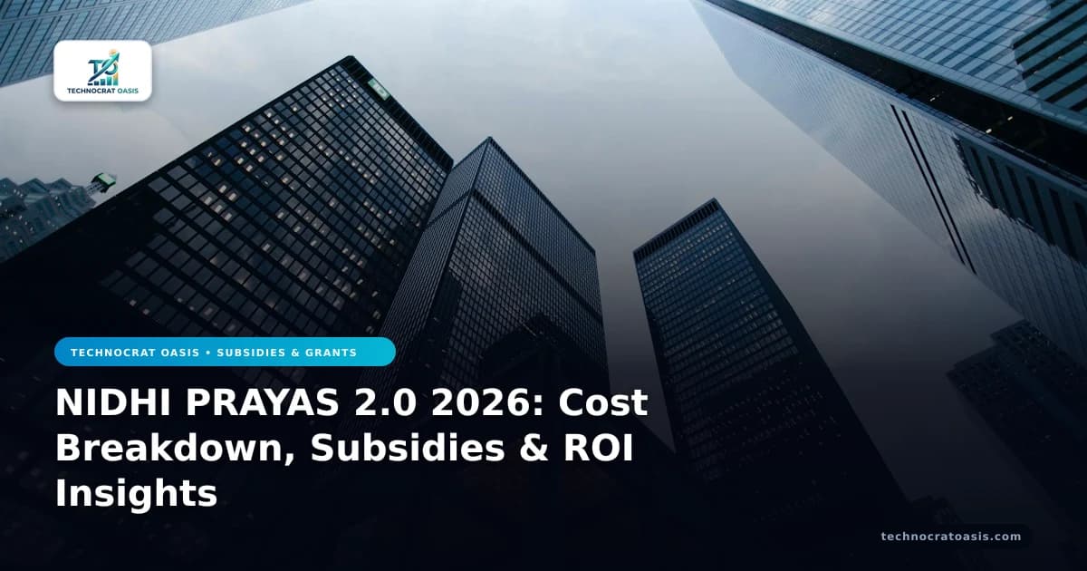 NIDHI PRAYAS 2.0 2026: Cost Breakdown, Subsidies & ROI Insights