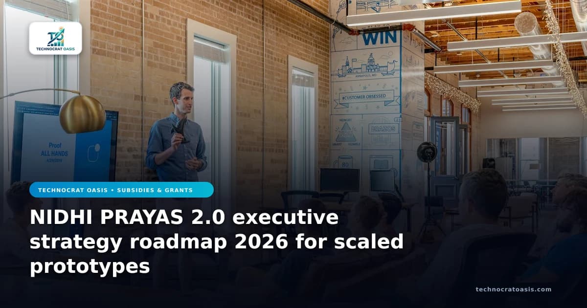 NIDHI PRAYAS 2.0 executive strategy roadmap 2026 for scaled prototypes