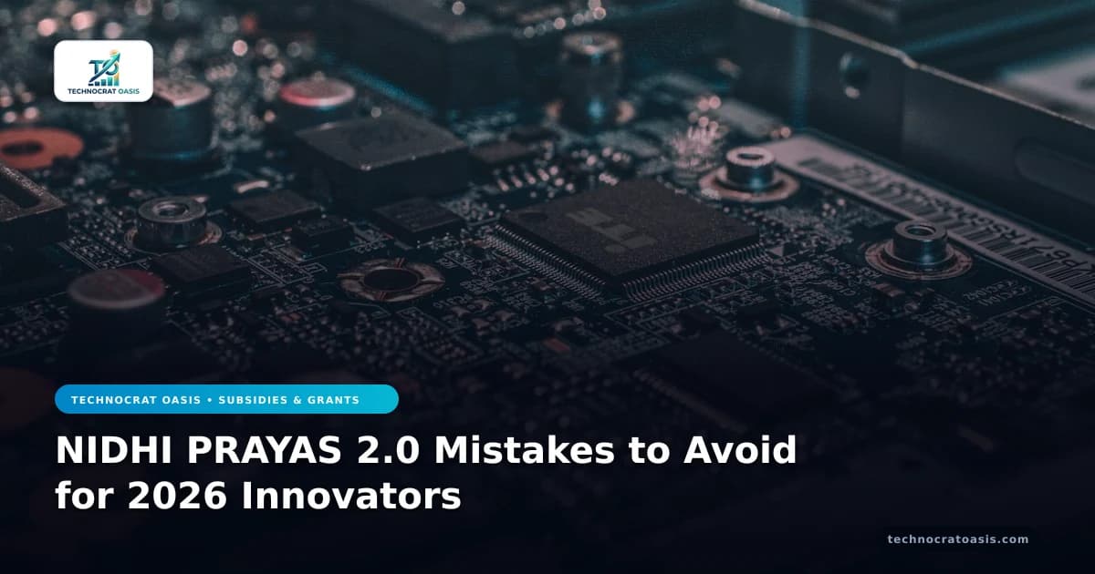 NIDHI PRAYAS 2.0 Mistakes to Avoid for 2026 Innovators