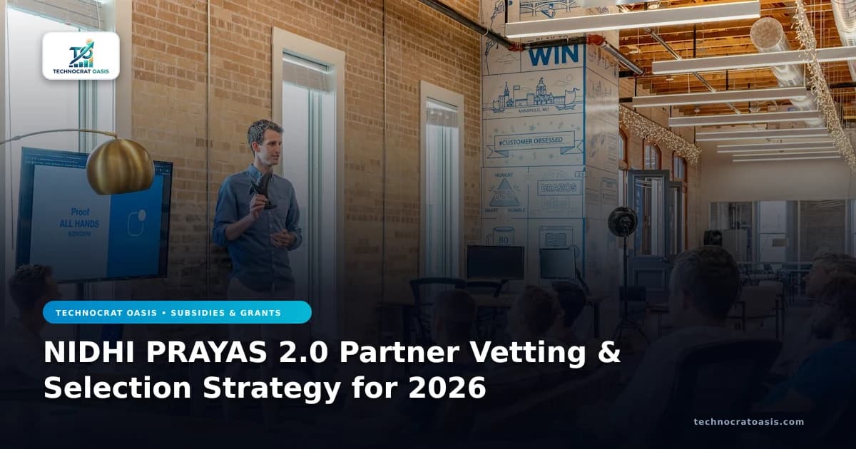 NIDHI PRAYAS 2.0 Partner Vetting & Selection Strategy for 2026