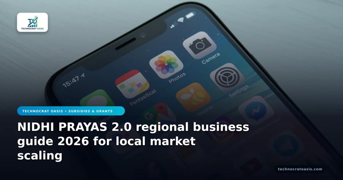 NIDHI PRAYAS 2.0 regional business guide 2026 for local market scaling