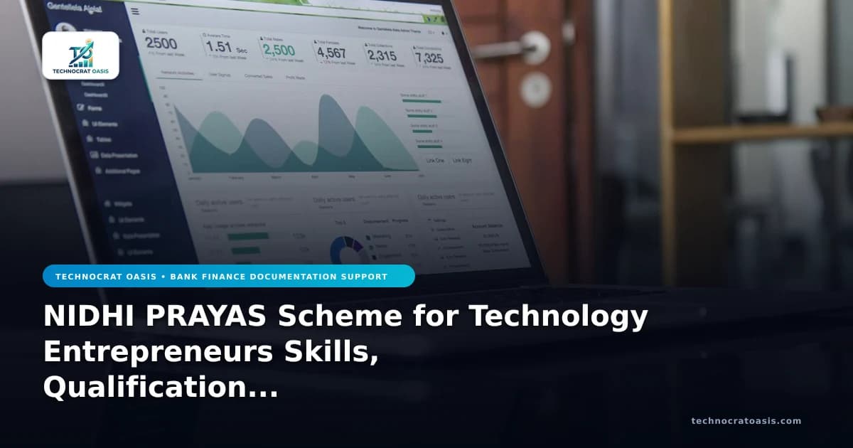 NIDHI PRAYAS Scheme for Technology Entrepreneurs Skills, Qualification Criteria