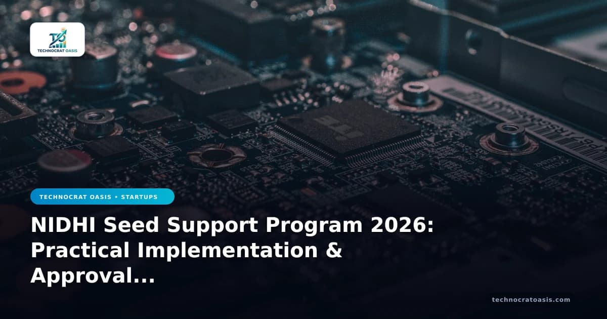 NIDHI Seed Support Program 2026: Practical Implementation & Approval Roadmap