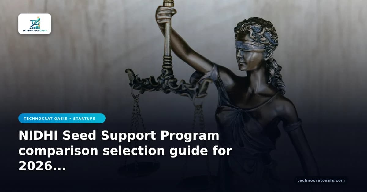 NIDHI Seed Support Program comparison selection guide for 2026 scale