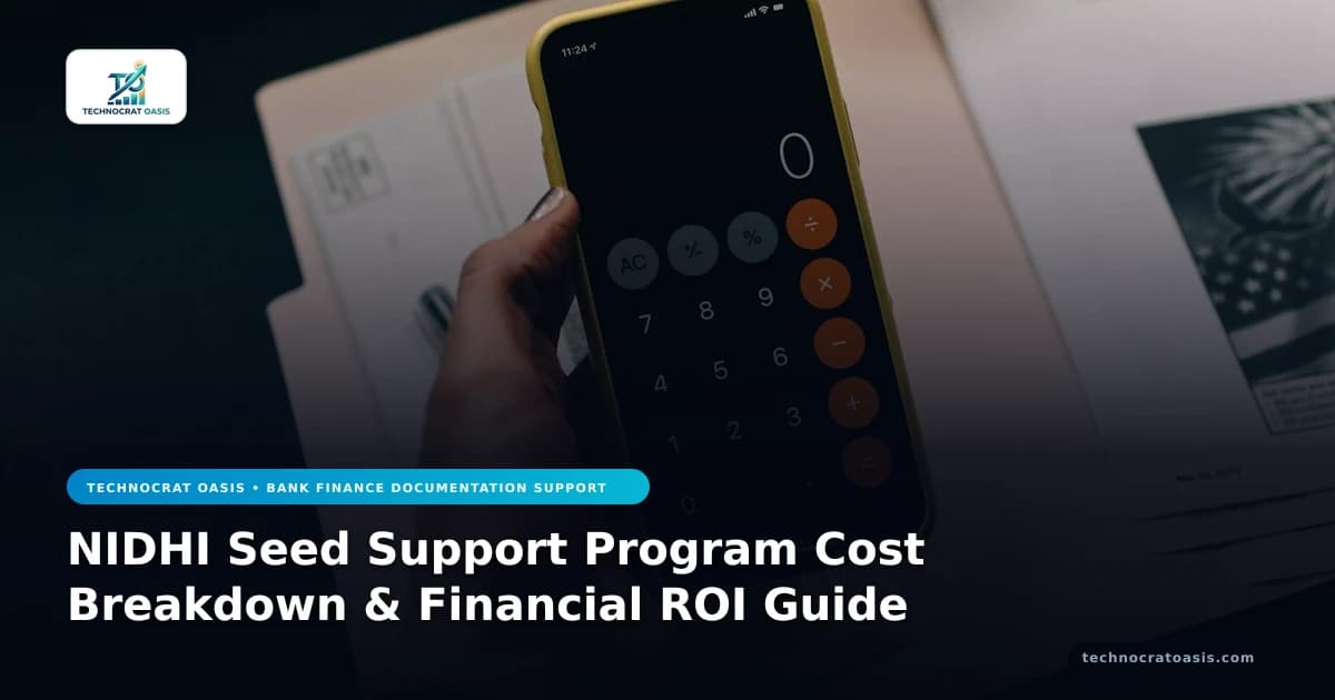 NIDHI Seed Support Program Cost Breakdown & Financial ROI Guide