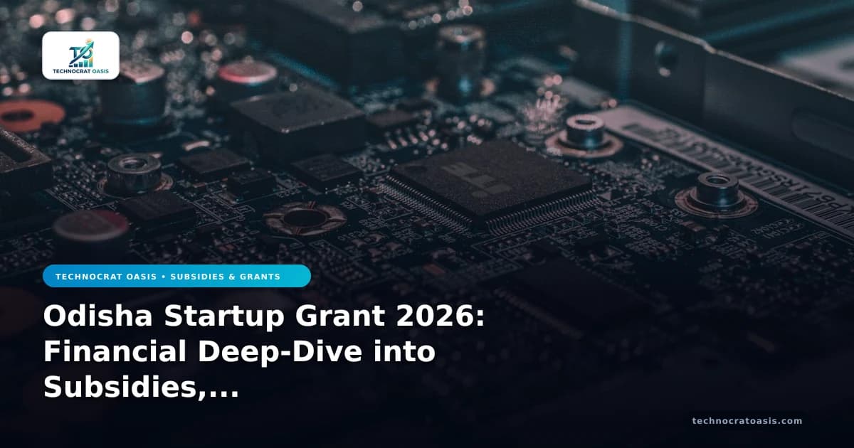 Odisha Startup Grant 2026: Financial Deep-Dive into Subsidies, Costs & ROI
