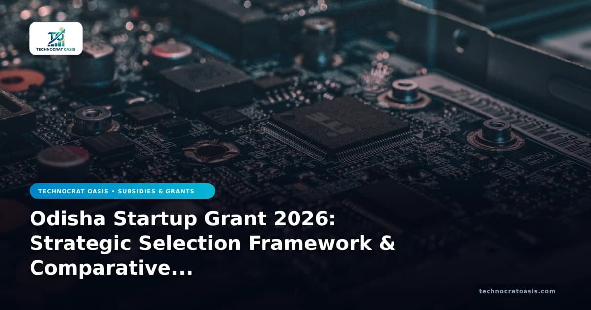 Odisha Startup Grant 2026: Strategic Selection Framework & Comparative Analysis