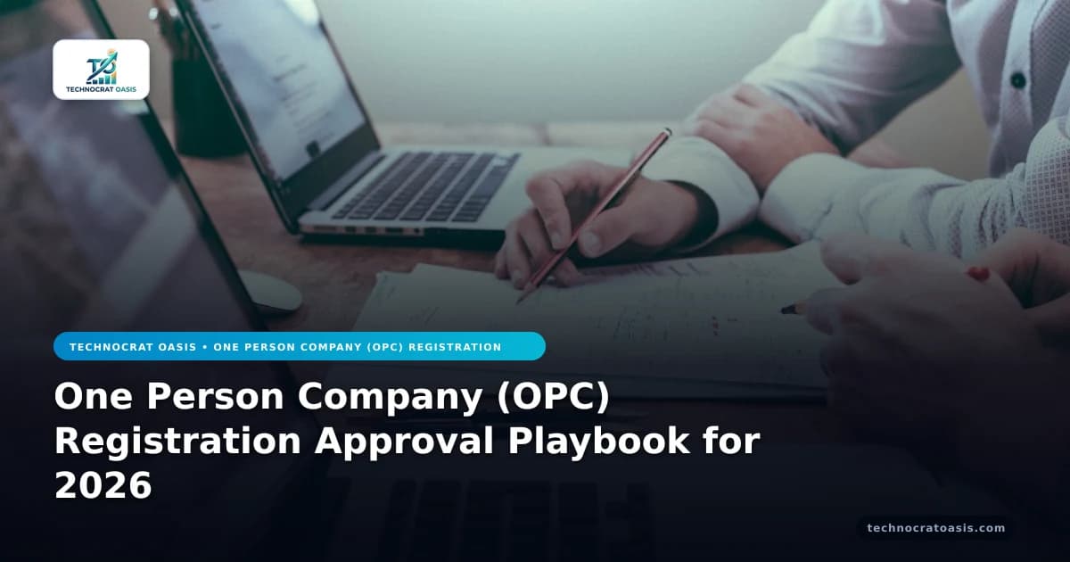 One Person Company (OPC) Registration Approval Playbook for 2026