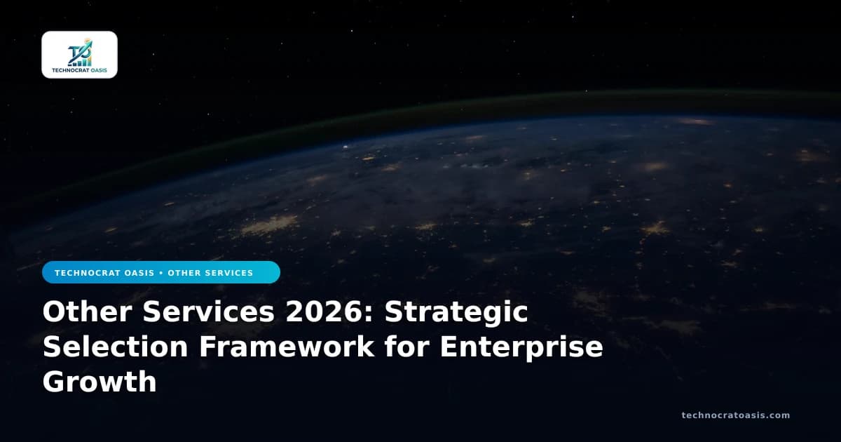 Other Services 2026: Strategic Selection Framework for Enterprise Growth