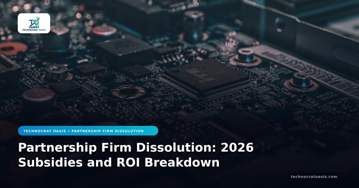 Partnership Firm Dissolution: 2026 Subsidies and ROI Breakdown