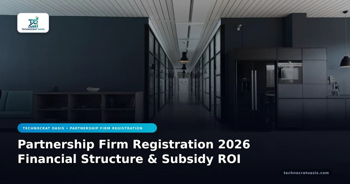 Partnership Firm Registration 2026 Financial Structure & Subsidy ROI