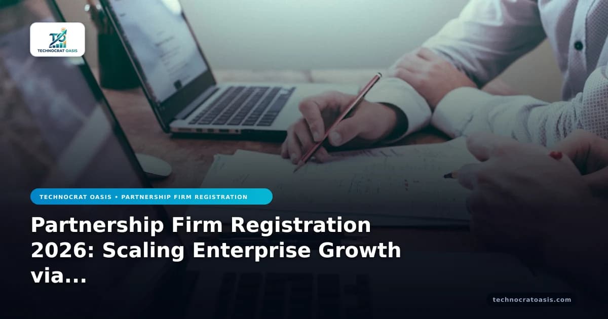 Partnership Firm Registration 2026: Scaling Enterprise Growth via Digital Shifts