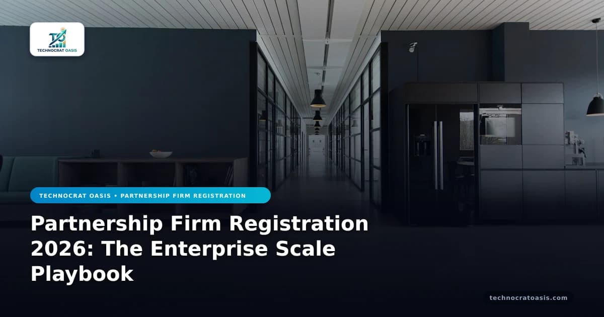 Partnership Firm Registration 2026: The Enterprise Scale Playbook