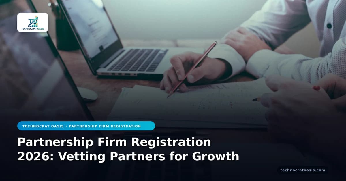 Partnership Firm Registration 2026: Vetting Partners for Growth