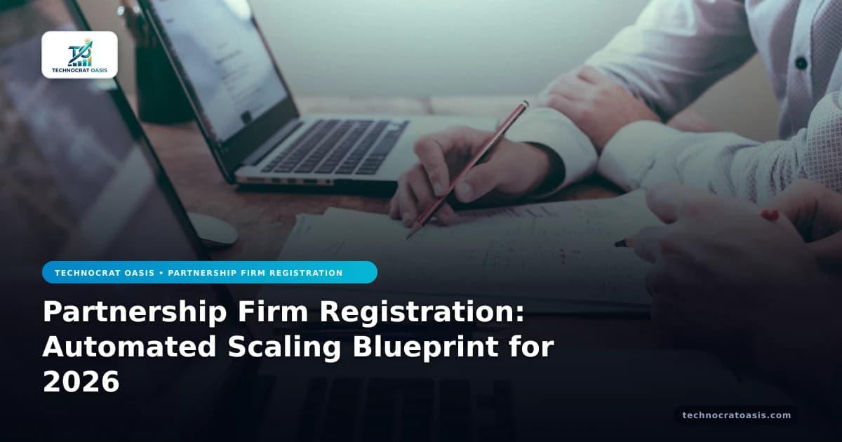Partnership Firm Registration: Automated Scaling Blueprint for 2026