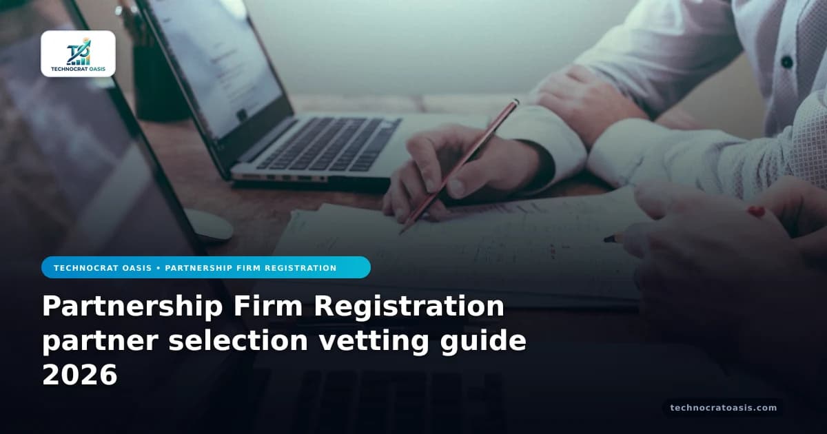 Partnership Firm Registration partner selection vetting guide 2026