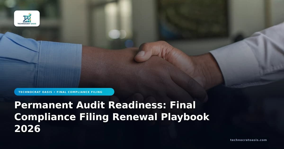 Permanent Audit Readiness: Final Compliance Filing Renewal Playbook 2026