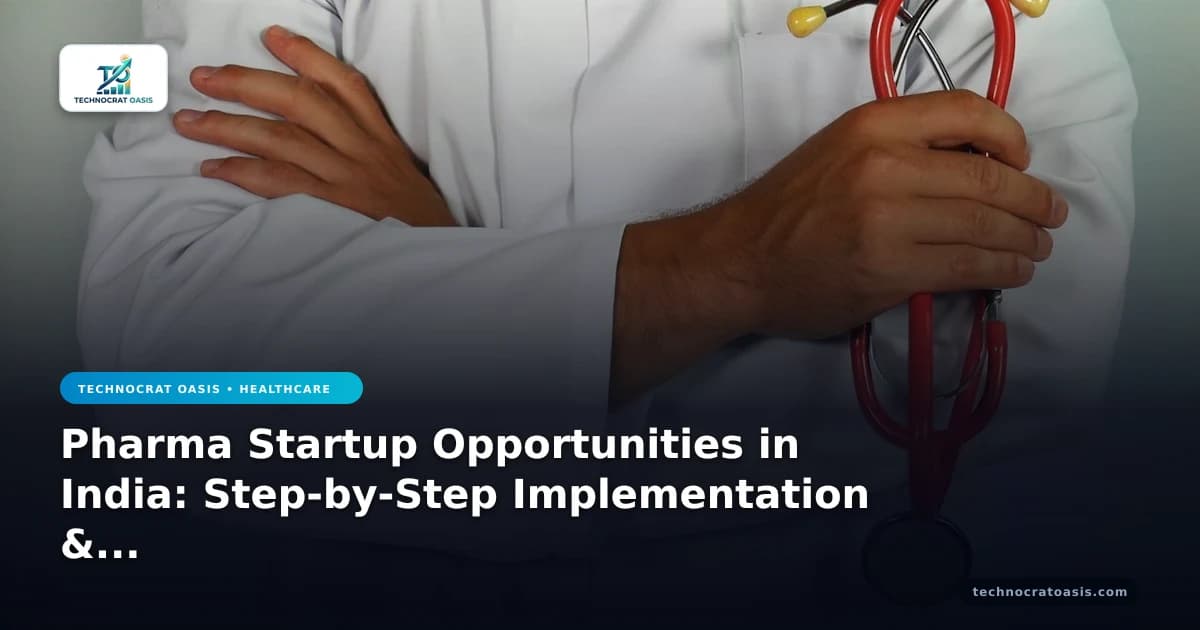 Pharma Startup Opportunities in India: Step-by-Step Implementation & Document Checklist