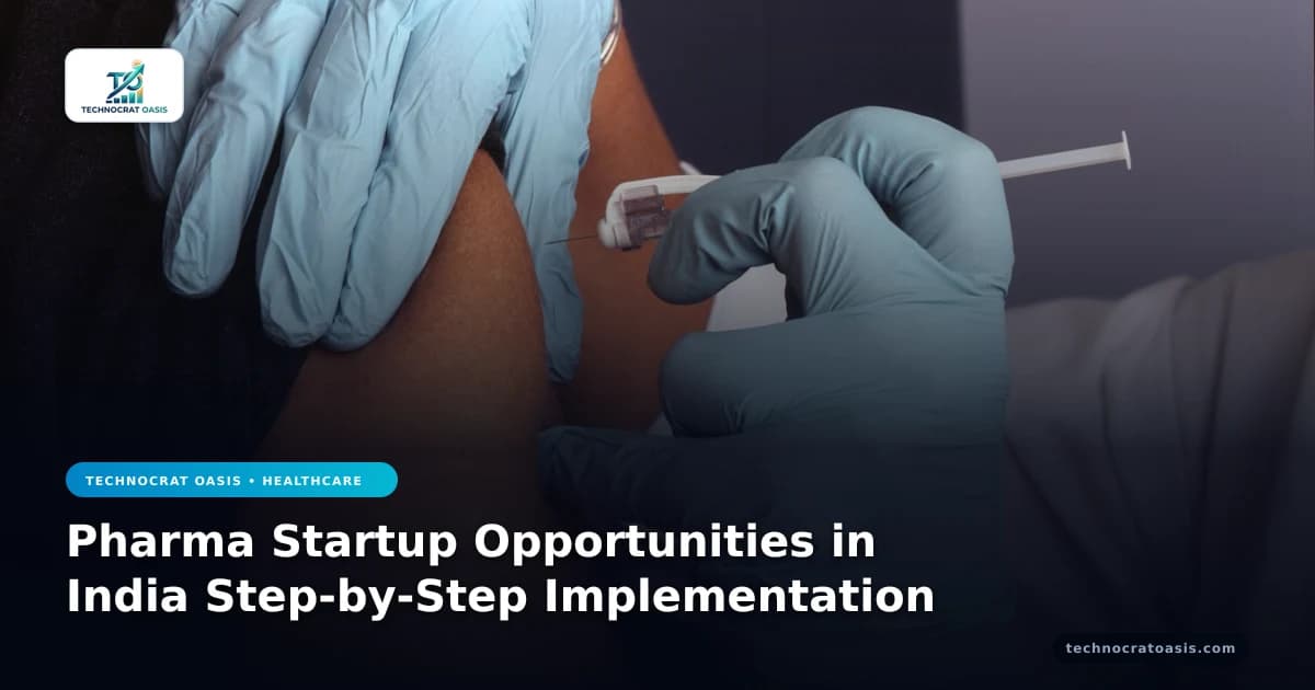 Pharma Startup Opportunities in India Step-by-Step Implementation