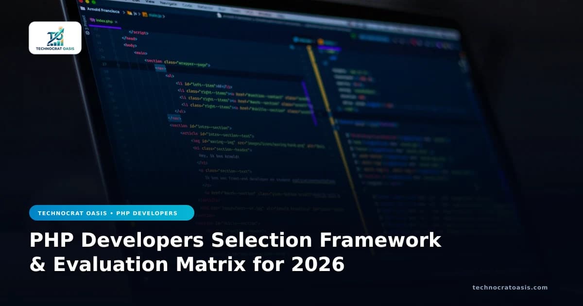 PHP Developers Selection Framework & Evaluation Matrix for 2026