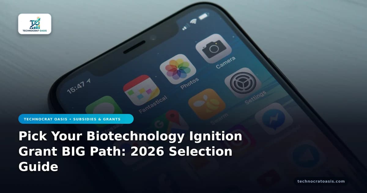 Pick Your Biotechnology Ignition Grant BIG Path: 2026 Selection Guide