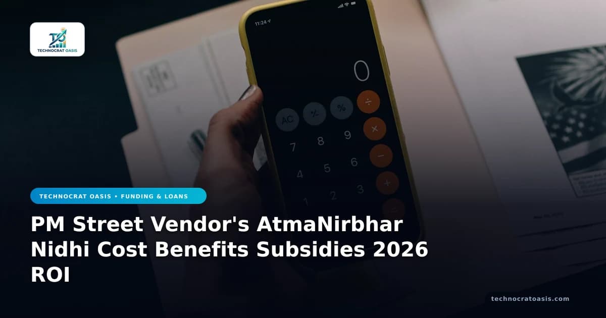 PM Street Vendor's AtmaNirbhar Nidhi Cost Benefits Subsidies 2026 ROI