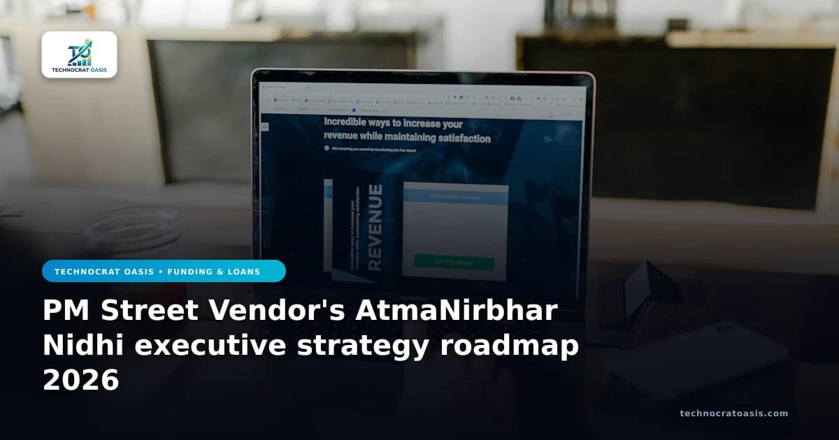 PM Street Vendor's AtmaNirbhar Nidhi executive strategy roadmap 2026