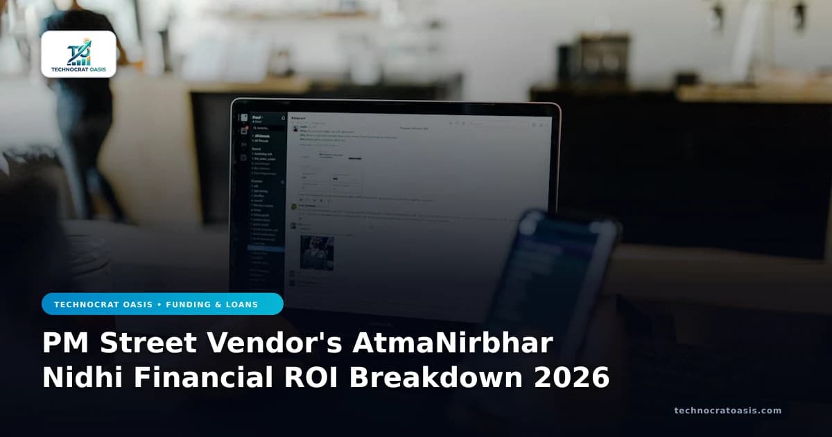 PM Street Vendor's AtmaNirbhar Nidhi Financial ROI Breakdown 2026