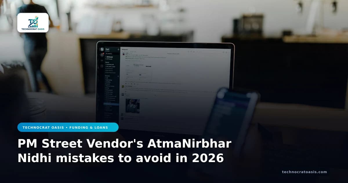 PM Street Vendor's AtmaNirbhar Nidhi mistakes to avoid in 2026