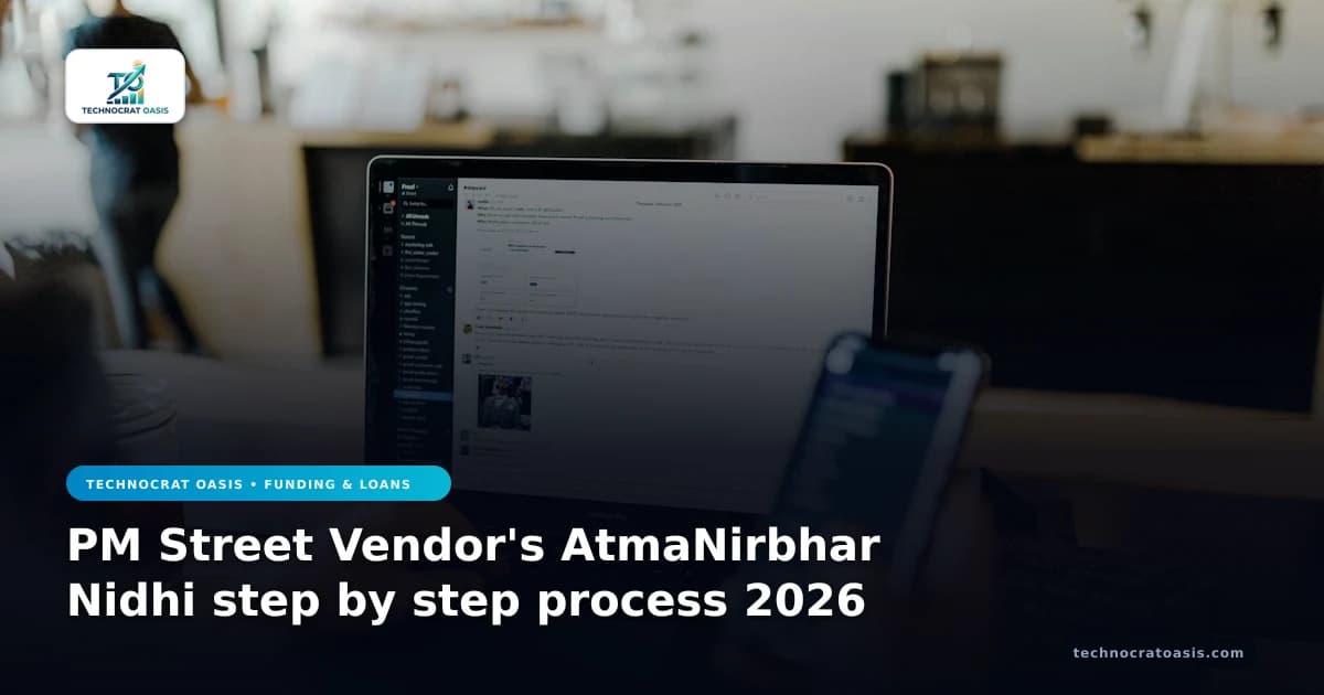 PM Street Vendor's AtmaNirbhar Nidhi step by step process 2026