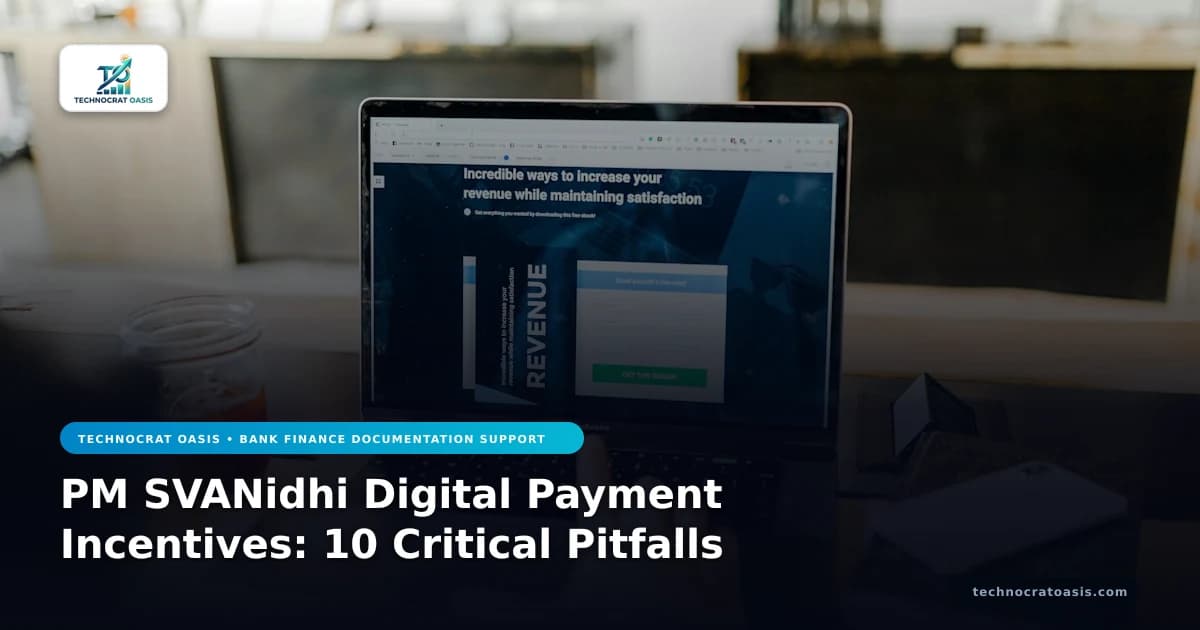 PM SVANidhi Digital Payment Incentives: 10 Critical Pitfalls