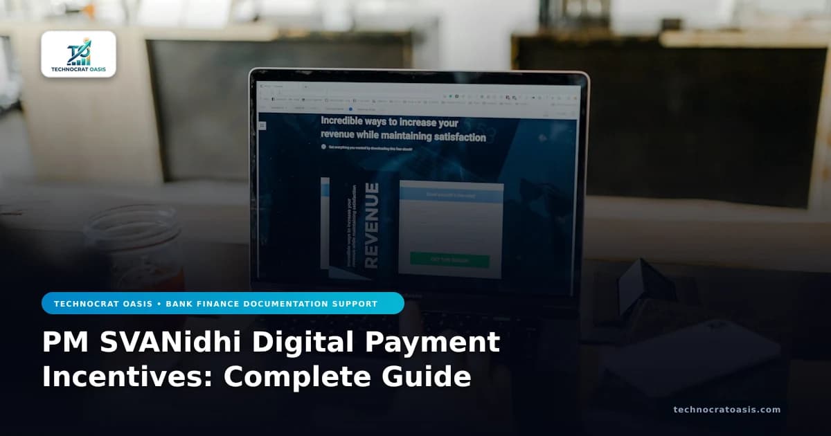 PM SVANidhi Digital Payment Incentives: Complete Guide