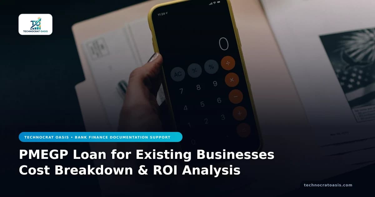 PMEGP Loan for Existing Businesses Cost Breakdown & ROI Analysis