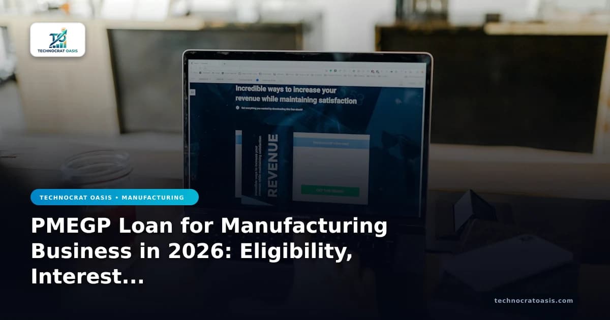 PMEGP Loan for Manufacturing Business in 2026: Eligibility, Interest Rates & Application Process