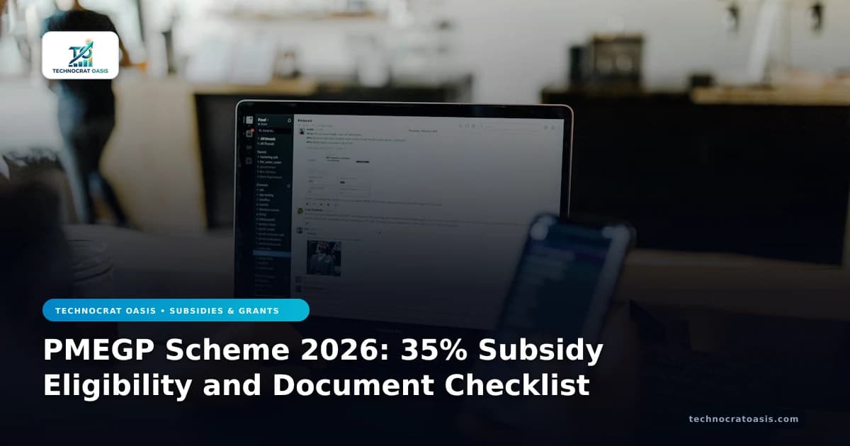 PMEGP Scheme 2026: 35% Subsidy Eligibility and Document Checklist