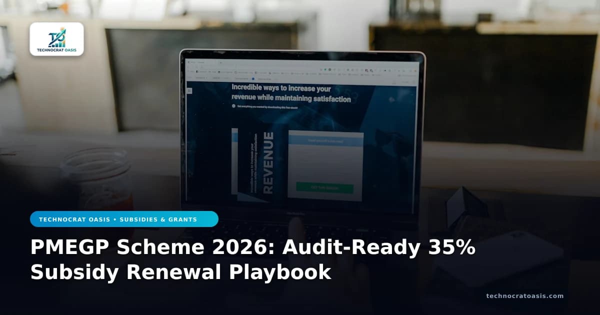 PMEGP Scheme 2026: Audit-Ready 35% Subsidy Renewal Playbook